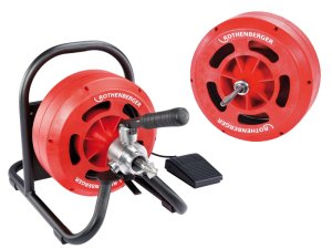 Rothenberger macchina disotturatrice Rodrum S con spirale 10 e 13mm, campo lavoro 15mt