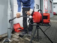 Rothenberger macchina disotturatrice Rodrum VarioClean batteria, e caricabatteria e spirale13mmx15m