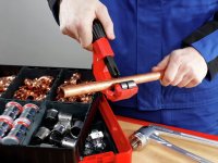 Rothenberger tagliatubi Tube Cutter 42 XL con sbavatore per rame, ottone e acciaio, 6-42mm
