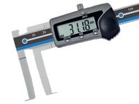 Calibro Rupac digitale IP40 in acciaio INOX per cave interne contatti piatti, misura 140mm
