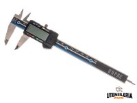 Calibro Rupac digitale IP40 in acciaio INOX, 150mm e 200mm, bloccaggio vite, asta tonda