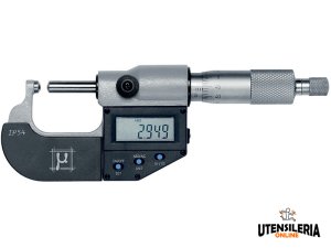 Micrometro Rupac con contatti sfera-sfera Digitronic 0-25mm risoluzione 0,001mm
