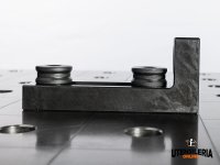 Squadra di battuta 175x50x75mm SaldaPro, spessore 25mm fori 28mm