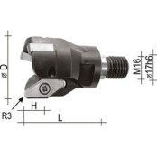 Fresa spallamento D.32 attacco M16 Z2 inserti VCGX220530LN