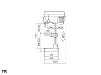 Trapano a colonna R32E con trasmissione elettrica ø 32 mm