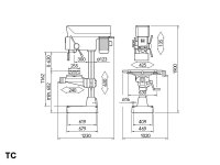 Trapano a colonna R40 con cambio ingranaggi ø 40 mm 1.1 kW