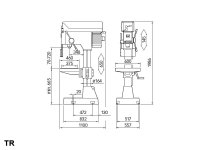 Trapano a colonna R45 con variatore semplice ø 45 mm pesante