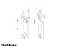 Trapano maschiatrice su piedistallo MDR12 con variatore semplice