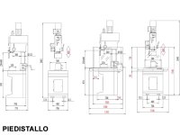 Trapano maschiatrice su piedistallo MDR32 con cambio ingranaggi