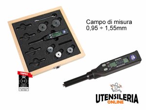 SET STANDARD Micrometro digitale per piccoli fori 0,95-1,55mm