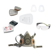 Set semimaschera 6200 riutilizzabile con filtri e occhiali 3M