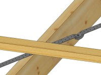 Clip di tensionamento Simpson Strong-Tie Banstr4 per bandelle metalliche preforate 40mm (25pz)