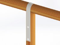 Staffe ad U Simpson Strong-Tie per recinzioni a sezione tonda, 80-140mm(10pz)