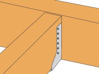 Scarpe ancoraggio interno Simpson Strong-Tie BSIN acciaio zincato bianco, 45-140mm (30pz)