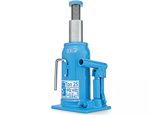 Sollevatore idraulico a bottiglia OMCN 129A, alzata 575mm portata 25000 Kg
