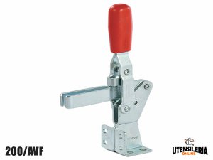 Bloccaggio rapido verticale 200/AVF base dritta e frontale 103mm