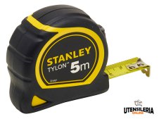 Flessometro Stanley 5 metri x 19mm cassa in ABS e rivestimento Tylon Flessometro Stanley 5 metri x 19mm cassa in ABS e rivestimento Tylon
