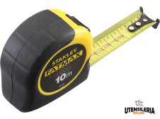 Flessometro Stanley FatMax 10 metri x 32mm compatto e antiscivolo Flessometro Stanley FatMax 10 metri x 32mm compatto e antiscivolo