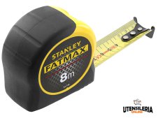 Flessometro Stanley FatMax 8 metri x 32mm compatto e antiscivolo Flessometro Stanley FatMax 8 metri x 32mm compatto e antiscivolo