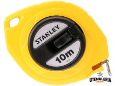 Rotella metrica Stanley 10 metri x 9,5mm con nastro in acciaio Rotella metrica Stanley 10 metri x 9,5mm con nastro in acciaio