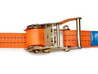 Cinghia di ancoraggio in poliestere Strops CR35 6mt con tenditore e ganci sponda, 1000 daN