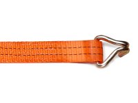 Cinghia di ancoraggio in poliestere Strops CR35 6mt con tenditore e ganci tondino, 1000 daN