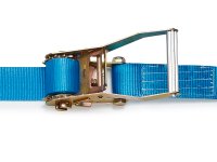 Cinghia di ancoraggio in poliestere Strops CR50 9mt con tenditore e ganci sponda, 2500 daN