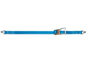 Cinghia di ancoraggio in poliestere Strops CR50 9mt con tenditore e ganci tondino, 2500 daN