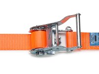 Cinghia di ancoraggio in poliestere Strops CRP35 6mt con tenditore e ganci tondino, 1000 daN