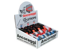 Espositore da banco Strops con cinghie di ancoraggio con fibbie e mini cricchetti (27pz)
