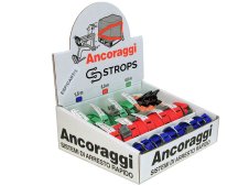 Espositore da banco Strops con cinghie di ancoraggio in poliestere per carichi leggeri (29pz)