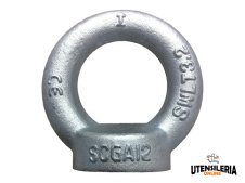 Golfare femmina nero DIN 582 Strops in acciaio C15E, M6-M48 Golfare femmina nero DIN 582 Strops in acciaio C15E, M6-M48