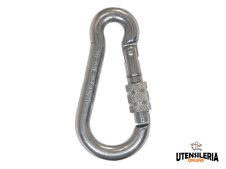 Moschettoni con chiusura ghiera a vite Strops in acciaio inox AISI 316, 100-120mm (15pz) Moschettoni con chiusura ghiera a vite Strops in acciaio inox AISI 316, 100-120mm (15pz)