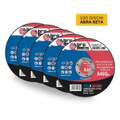100 Dischi Abra Beta da taglio per acciaio da 1,6mm