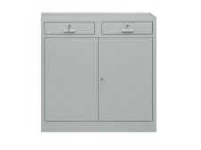 Armadio ante battenti Tecnotelai 1000x400x1000mm con 2 cassetti e 2 piani regolabili