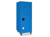 Armadio porta computer Tecnotelai 600x600x1655mm blu con ruote
