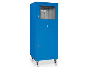 Armadio porta computer Tecnotelai 600x600x1655mm blu con ruote