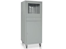 Armadio porta computer Tecnotelai 600x600x1655mm grigio con ruote