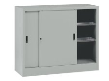 Armadio ante scorrevoli Tecnotelai 1200x500x1000mm con 2 piani regolabili Armadio ante scorrevoli Tecnotelai 1200x500x1000mm con 2 piani regolabili