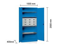 Armadio porta minuteria 9 cassetti Tecnotelai 1000x400x2000mm
