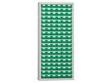 Armadio portaminuteria Tecnotelai 900x355x2000mm con 114 cassetti in plastica Armadio portaminuteria Tecnotelai 900x355x2000mm con 114 cassetti in plastica