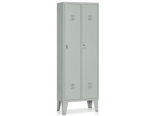 Armadio spogliatoio a 2 vani Tecnotelai 610x330x1800mm con ripiano fisso Armadio spogliatoio a 2 vani Tecnotelai 610x330x1800mm con ripiano fisso