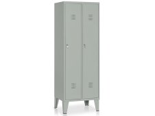 Armadio spogliatoio a 2 vani Tecnotelai 610x500x1800mm con ripiano fisso Armadio spogliatoio a 2 vani Tecnotelai 610x500x1800mm con ripiano fisso