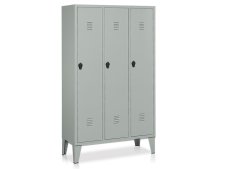 Armadio spogliatoio a 3 vani Tecnotelai 1020x500x1800mm con piedini Armadio spogliatoio a 3 vani Tecnotelai 1020x500x1800mm con piedini
