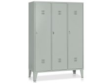 Armadio spogliatoio a 3 vani Tecnotelai Orazio 1200x500x1800mm con divisore e portascarpe Armadio spogliatoio a 3 vani Tecnotelai Orazio 1200x500x1800mm con divisore e portascarpe
