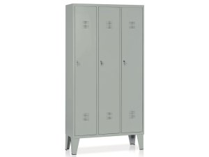 Armadio spogliatoio a 3 vani Tecnotelai 905x330x1800mm con ripiano fisso
