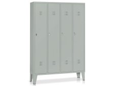 Armadio spogliatoio a 4 vani Tecnotelai 1200x330x1800mm con ripiano fisso Armadio spogliatoio a 4 vani Tecnotelai 1200x330x1800mm con ripiano fisso