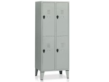 Armadio spogliatoio a 4 vani Tecnotelai 690x500x1800mm con piedini Armadio spogliatoio a 4 vani Tecnotelai 690x500x1800mm con piedini