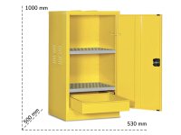 Armadio di sicurezza ante battenti Tecnotelai 530x500x1000mm per vernici e solventi