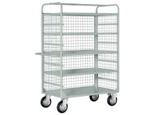 Carrello di servizio Tecnotelai 1320x670x1770mm a 4 ripiani estraibili con rete, portata 450Kg